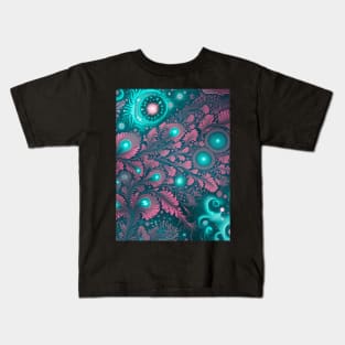 Other Worldly Designs- nebulas, stars, galaxies, planets with feathers Kids T-Shirt